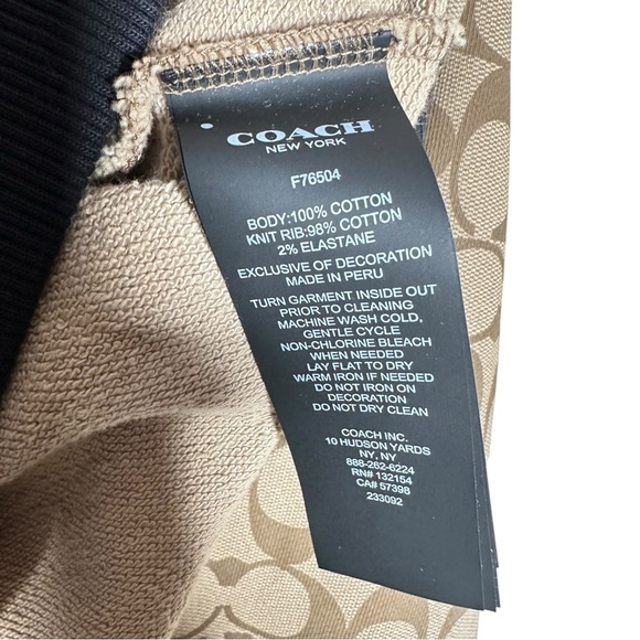 COACH Allover Signature Monogram Hoodie - Picture 8 of 11